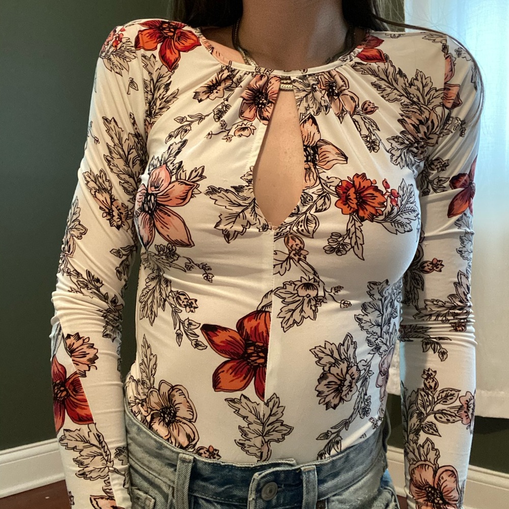 Floral body suit